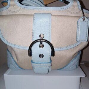 Baby Blue Coach Tote